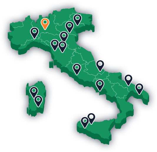 mappa italia sedi ariel car